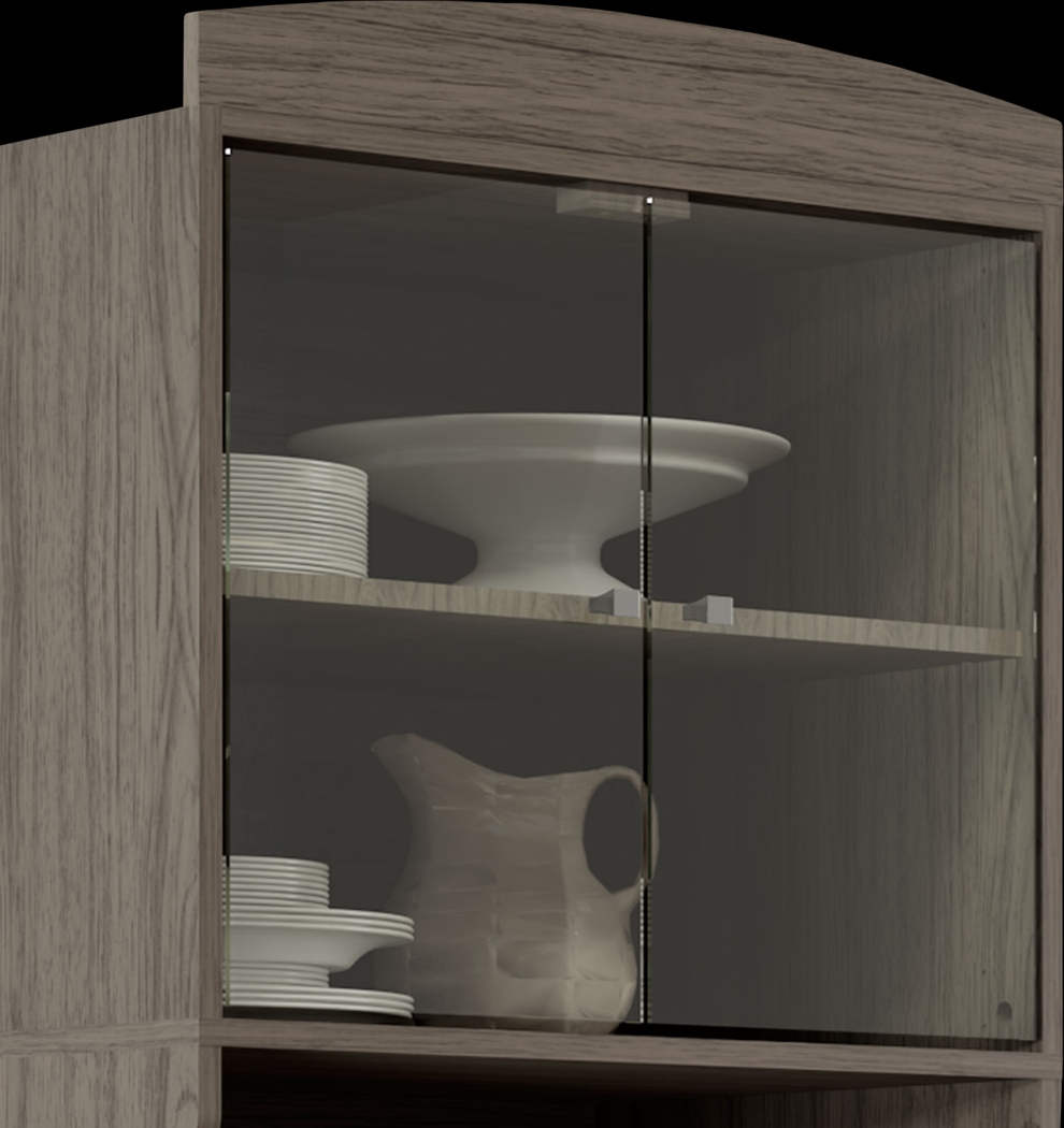 Crosswind Gray China Cabinet - Thumbnail - Image 3