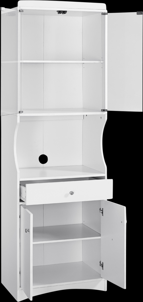 Crosswind White China Cabinet - Thumbnail - Image 2