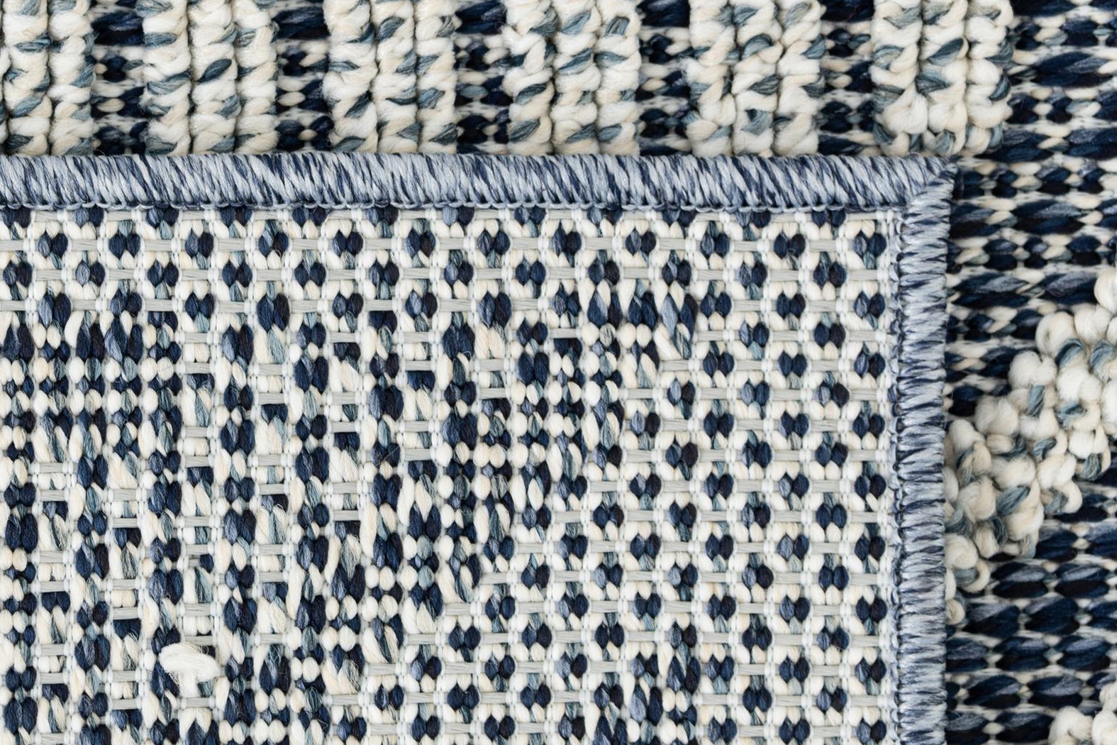 Crosswinds Navy 7'10 x 10' Indoor/Outdoor Rug - Thumbnail - Image 2