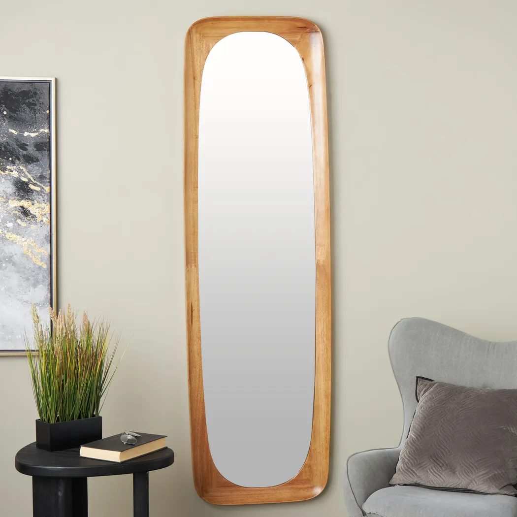 Croware Brown Oval Wall Mirror - Thumbnail - Image 2