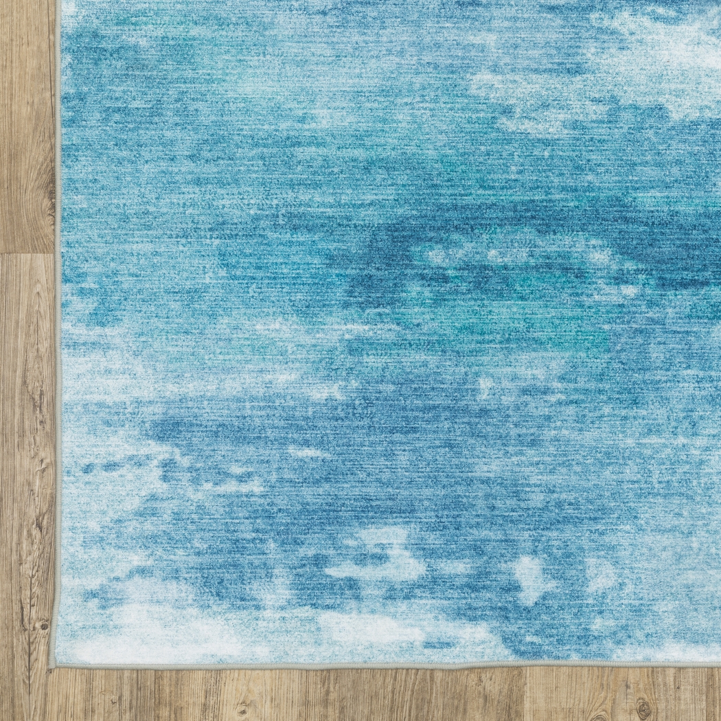Crowby Blue 5' x 7' Rug - Thumbnail - Image 3