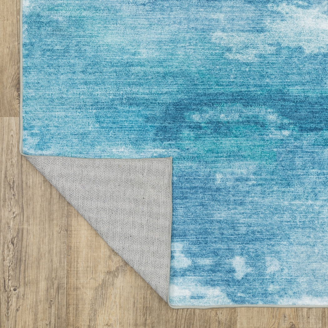 Crowby Blue 5' x 7' Rug - Thumbnail - Image 6