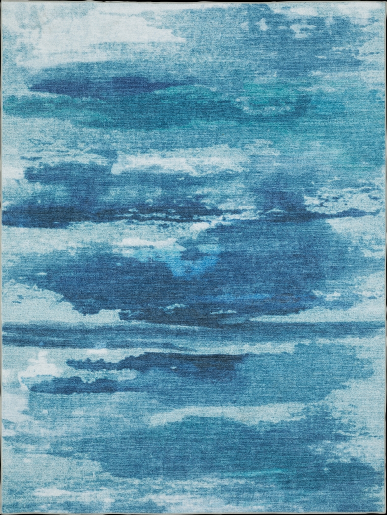 Crowby Blue 5' x 7' Rug - Thumbnail - Image 1