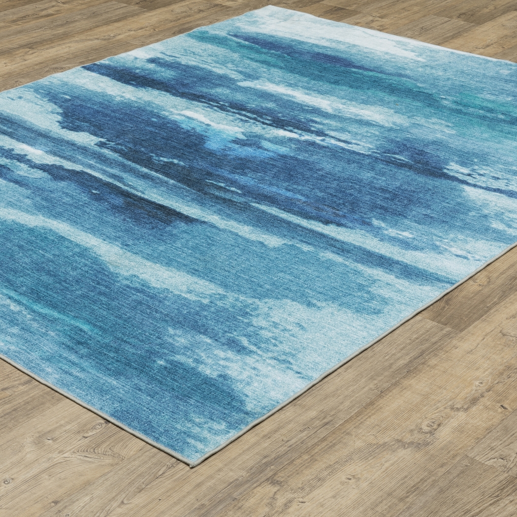 Crowby Blue 7'6 x 10' Rug - Thumbnail - Image 2