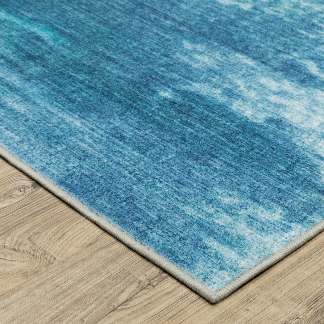 Crowby Blue 7'6 x 10' Rug - Thumbnail - Image 4