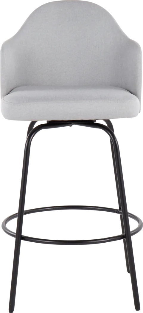 Crowea Light Gray Counter Height Stool, Set of 2 - Thumbnail - Image 6
