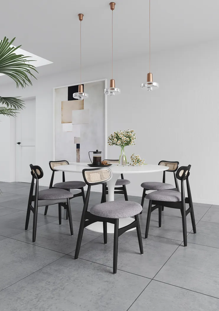 Crowex Black Side Chair, Set of 2 - Thumbnail - Image 2