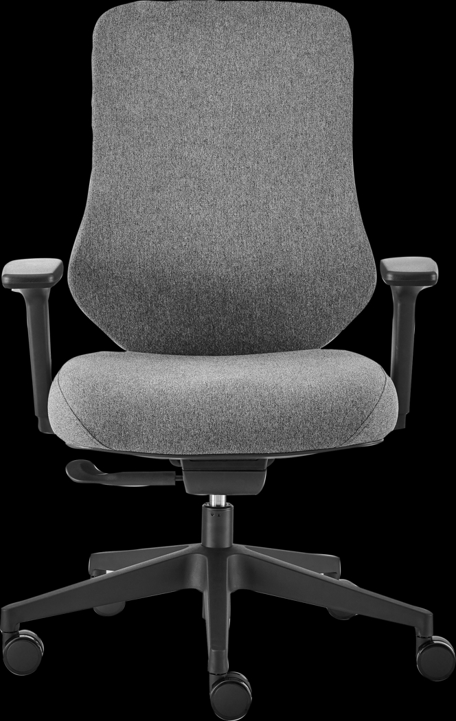 Crowfoot Gray Office Chair - Thumbnail - Image 2