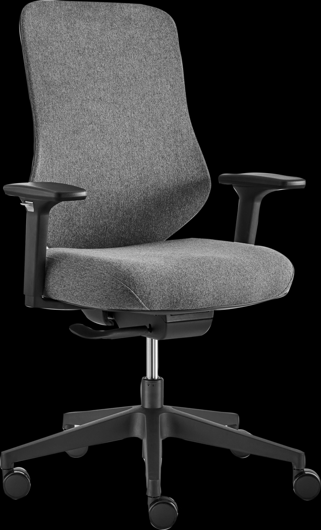 Crowfoot Gray Office Chair - Thumbnail - Image 3