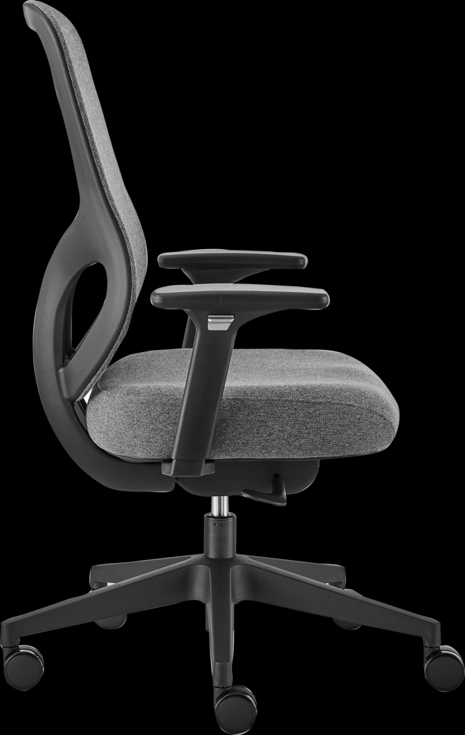 Crowfoot Gray Office Chair - Thumbnail - Image 4