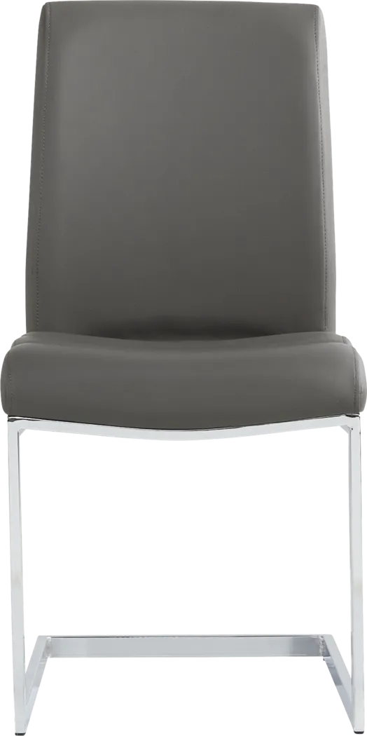 Crown Court Charcoal Side Chair - Thumbnail - Image 3