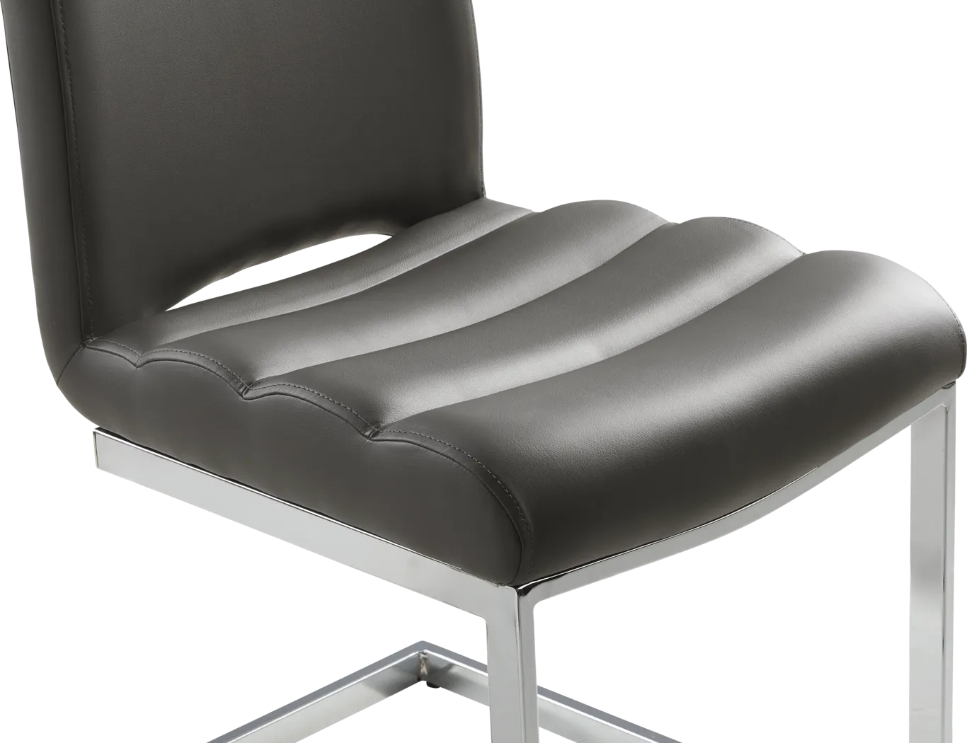 Crown Court Charcoal Side Chair - Thumbnail - Image 4