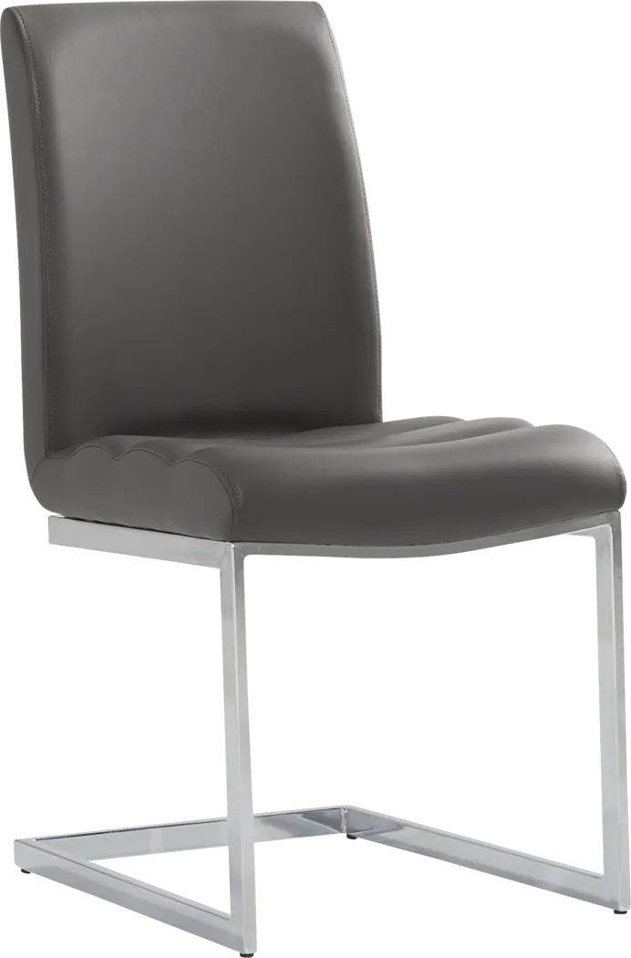 Crown Court Charcoal Side Chair - Thumbnail - Image 1