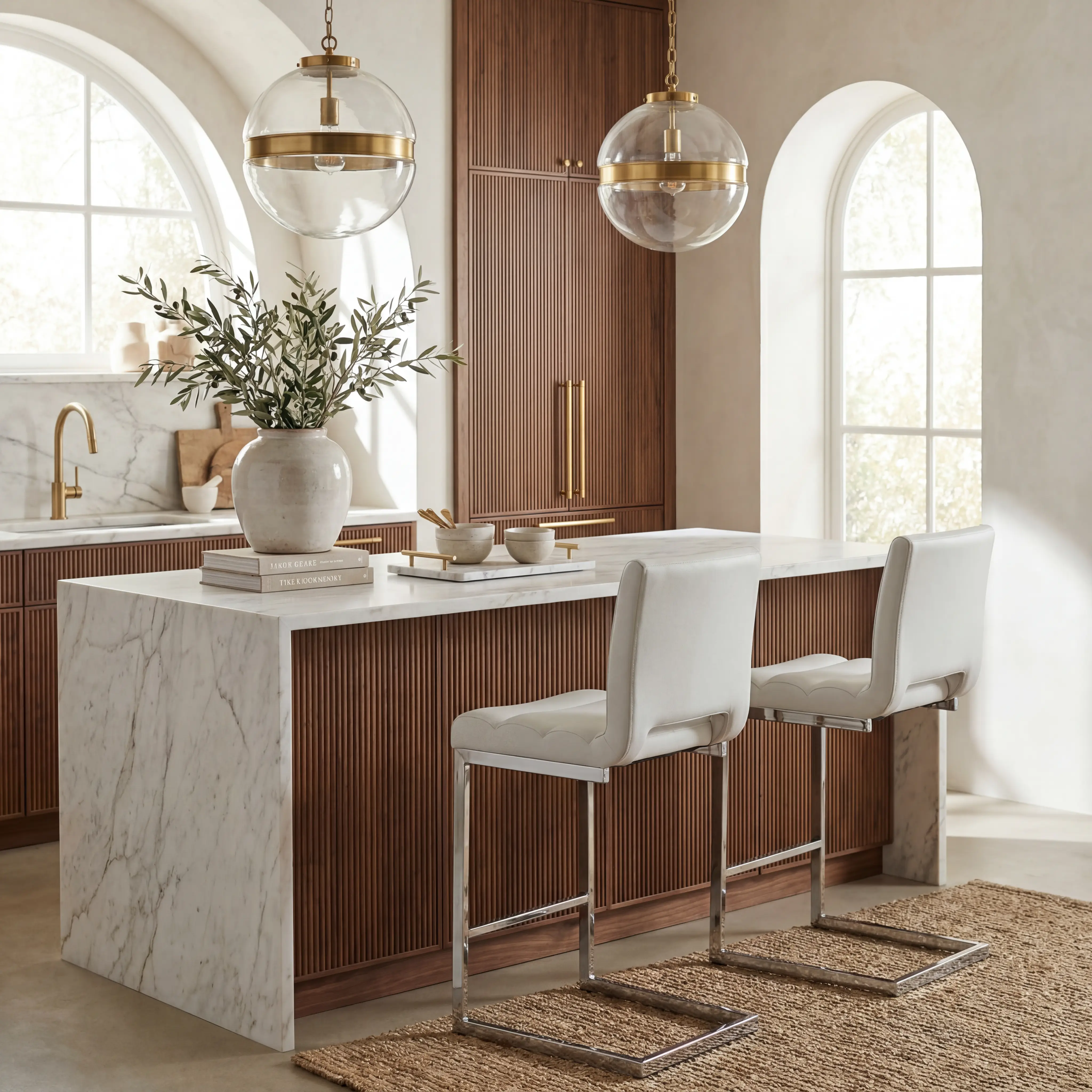 Crown Court Light Gray 5 Pc Counter Height Dining Room - Thumbnail - Image 6