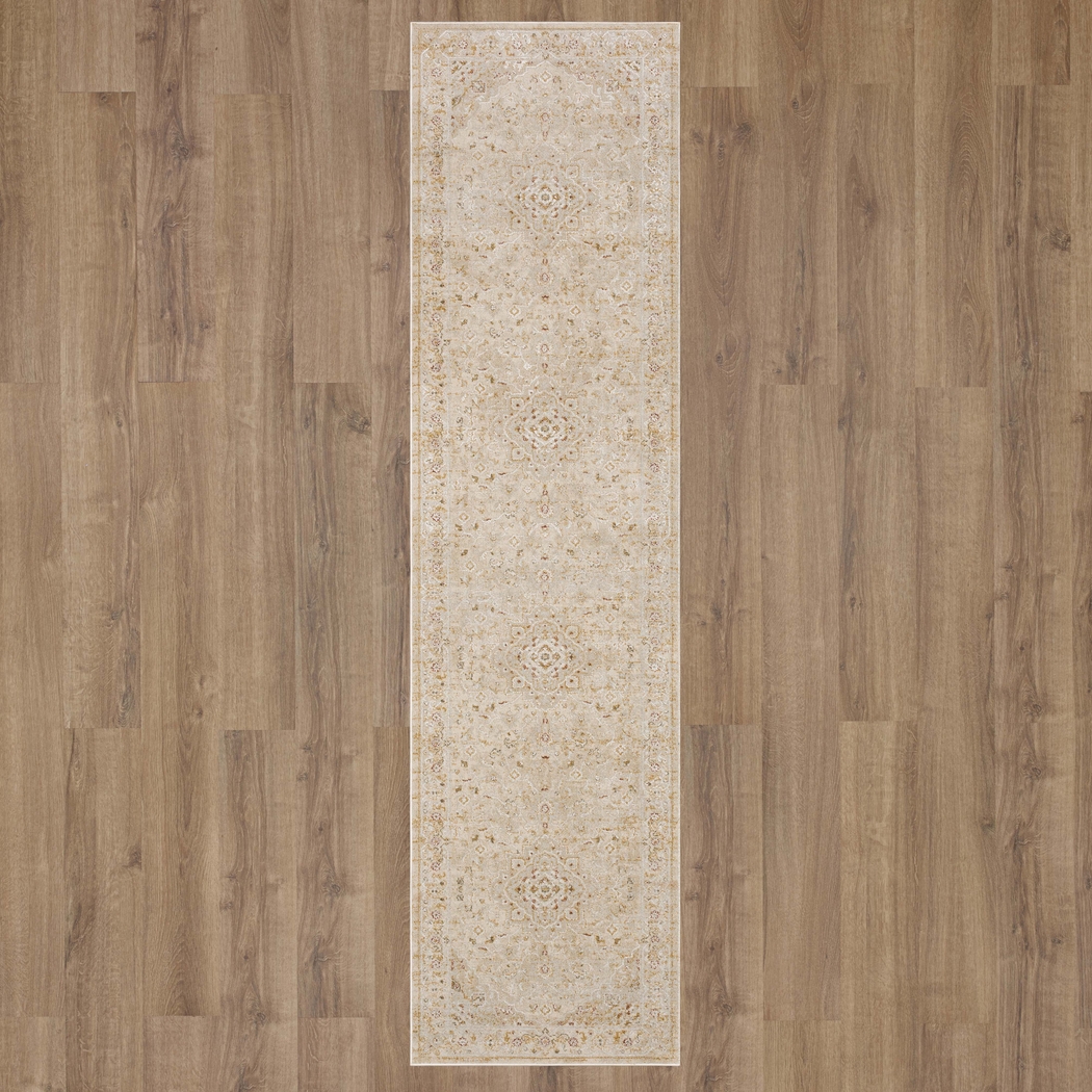 Crown Plaza Cream 2'6 x 10' Runner Rug - Thumbnail - Image 3