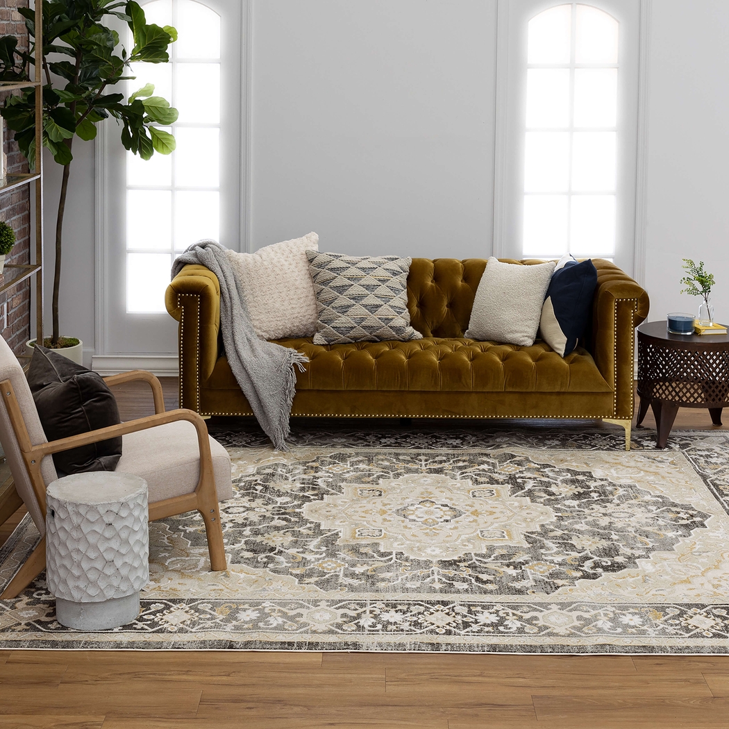 Crown Plaza Gray 6'6 x 9'10 Rug - Thumbnail - Image 2