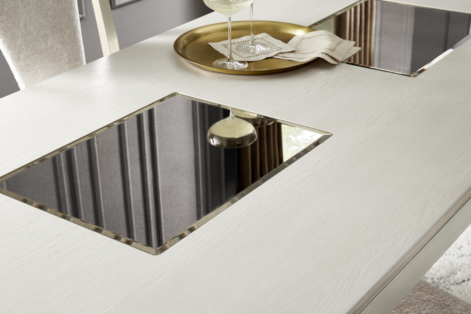 Crown Point Champagne Dining Table - Thumbnail - Image 2