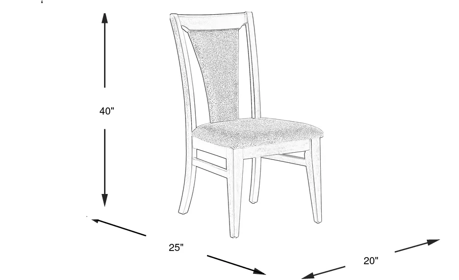 Dimension Image. Please refer to the Dimension Tab on this page for dimension details.