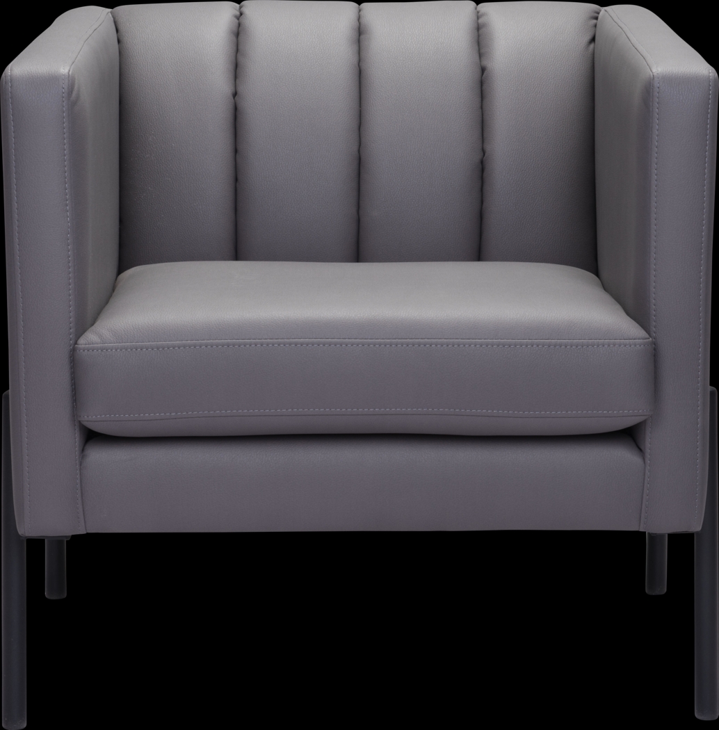 Crowndon Gray Accent Chair - Thumbnail - Image 3