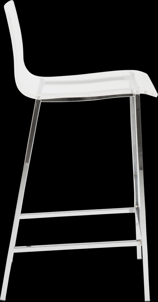 Crownhardt Clear Counter Stool, Set of 2 - Thumbnail - Image 4
