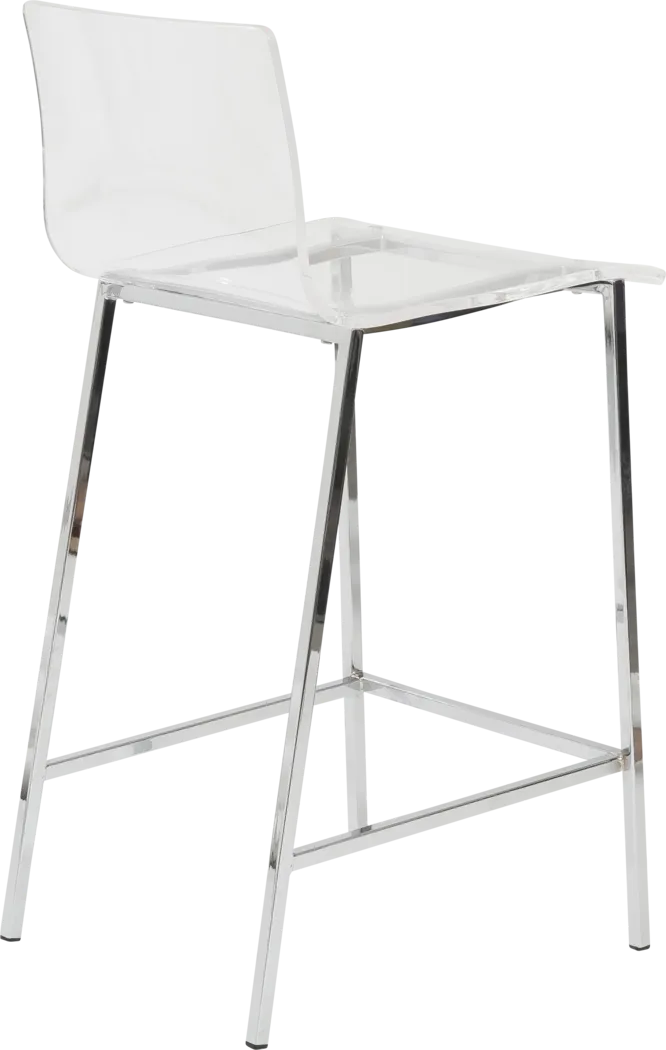 Crownhardt Clear Counter Stool, Set of 2 - Image 5