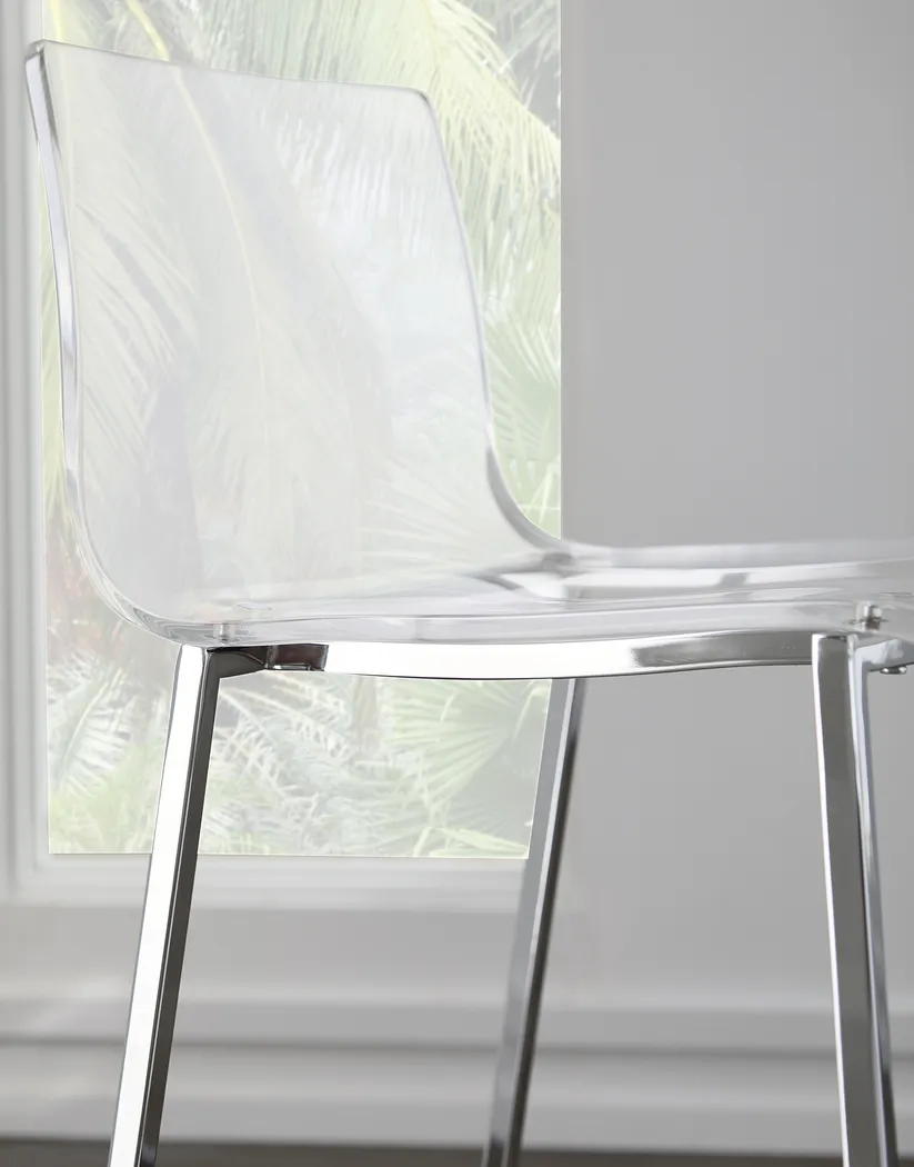 Crownhardt Clear Counter Stool, Set of 2 - Image 7