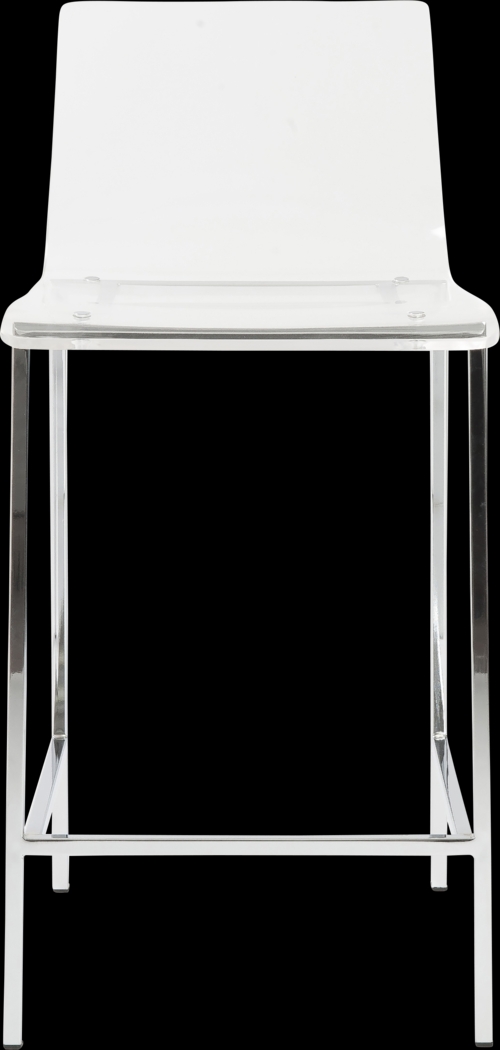 Crownhardt Clear Counter Stool, Set of 2 - Thumbnail - Image 1