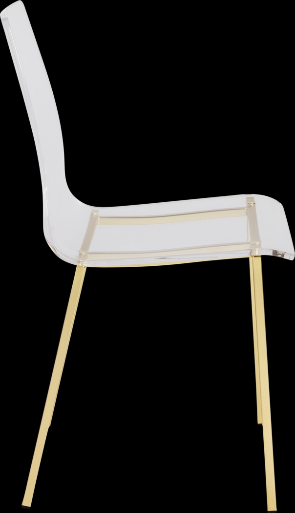 Crownhardt Clear Side Chair, Set of 2 - Thumbnail - Image 4