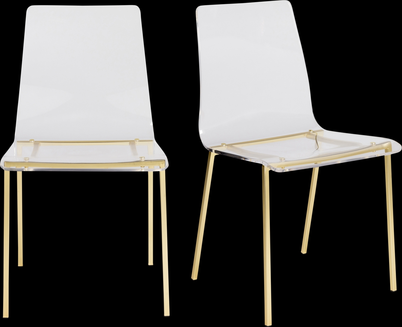 Crownhardt Clear Side Chair, Set of 2 - Thumbnail - Image 9