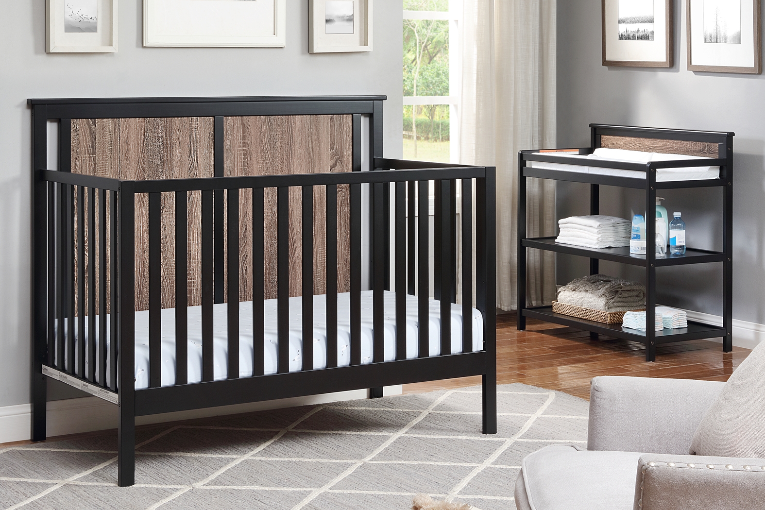 Kids Crownspoint Black Convertible Crib - Thumbnail - Image 7