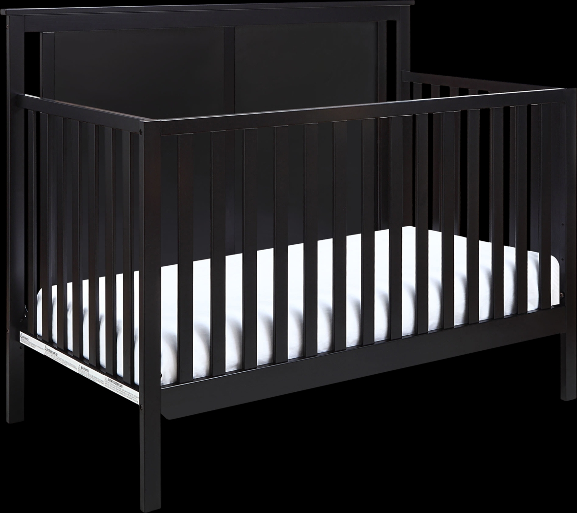 Kids Crownspoint Black Convertible Crib - Thumbnail - Image 1