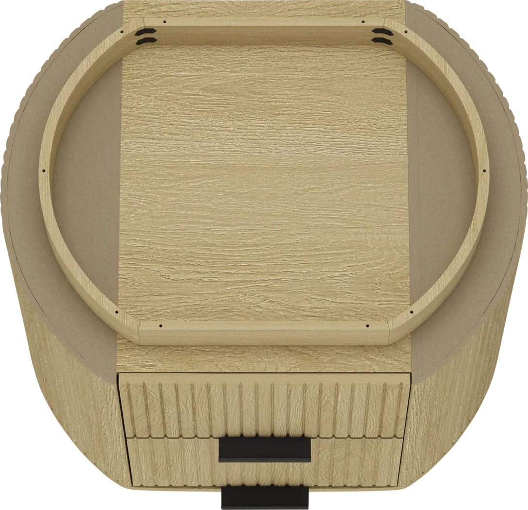 Crowpaw Brown and Black Nightstand - Thumbnail - Image 4