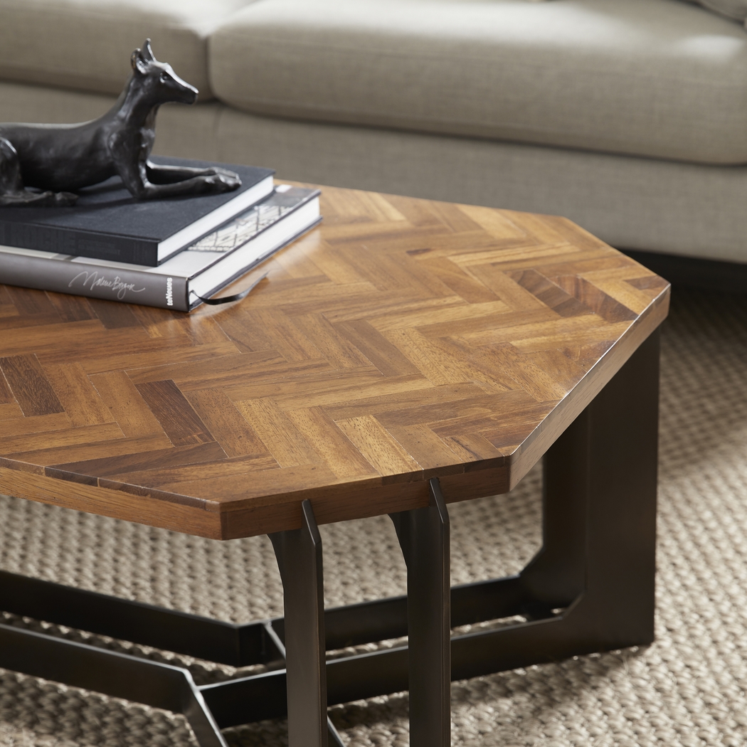 Crowwheels Brown Cocktail Table - Thumbnail - Image 7