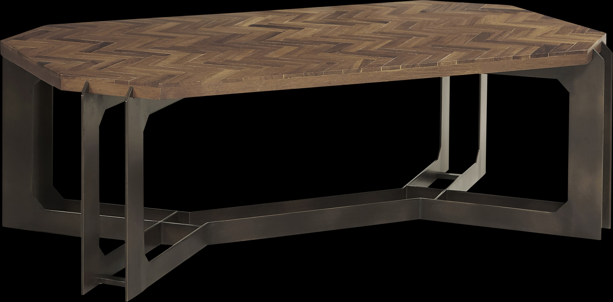Crowwheels Brown Cocktail Table - Thumbnail - Image 1