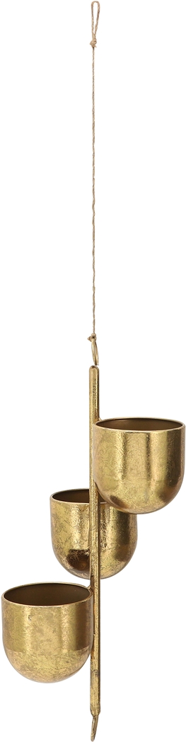 Croydone Gold Hanging Planter - Thumbnail - Image 3