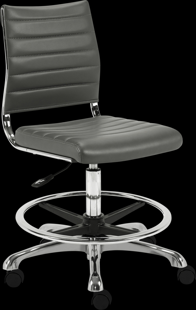 Croyle Gray Office Chair - Thumbnail - Image 3