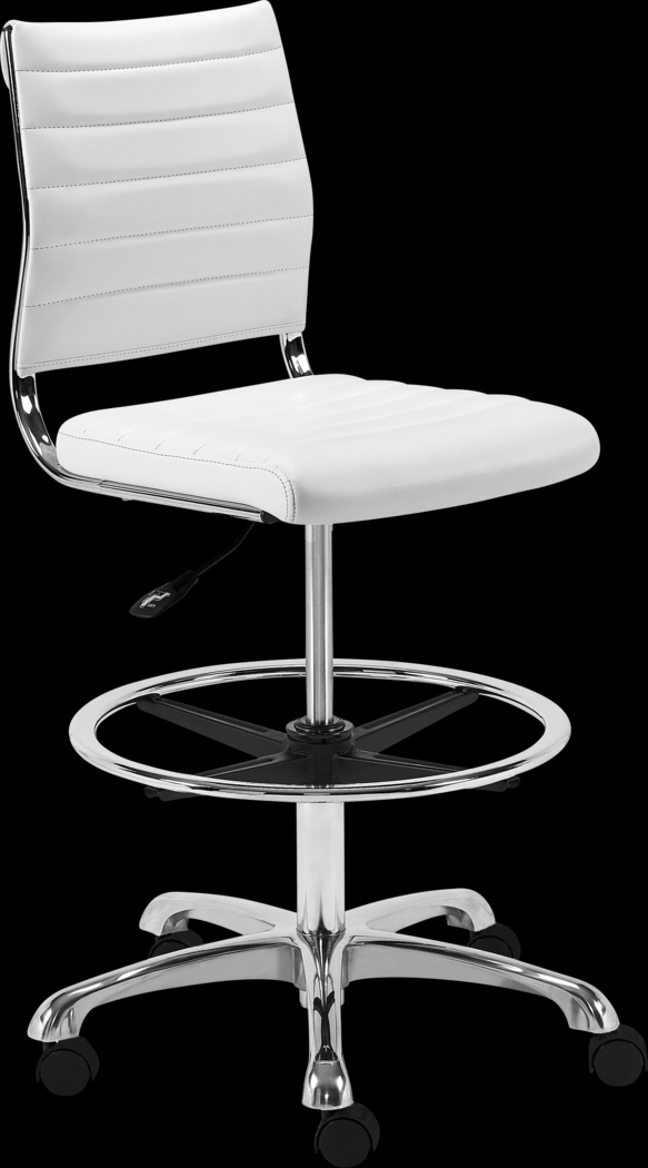 Croyle White Office Chair - Thumbnail - Image 3
