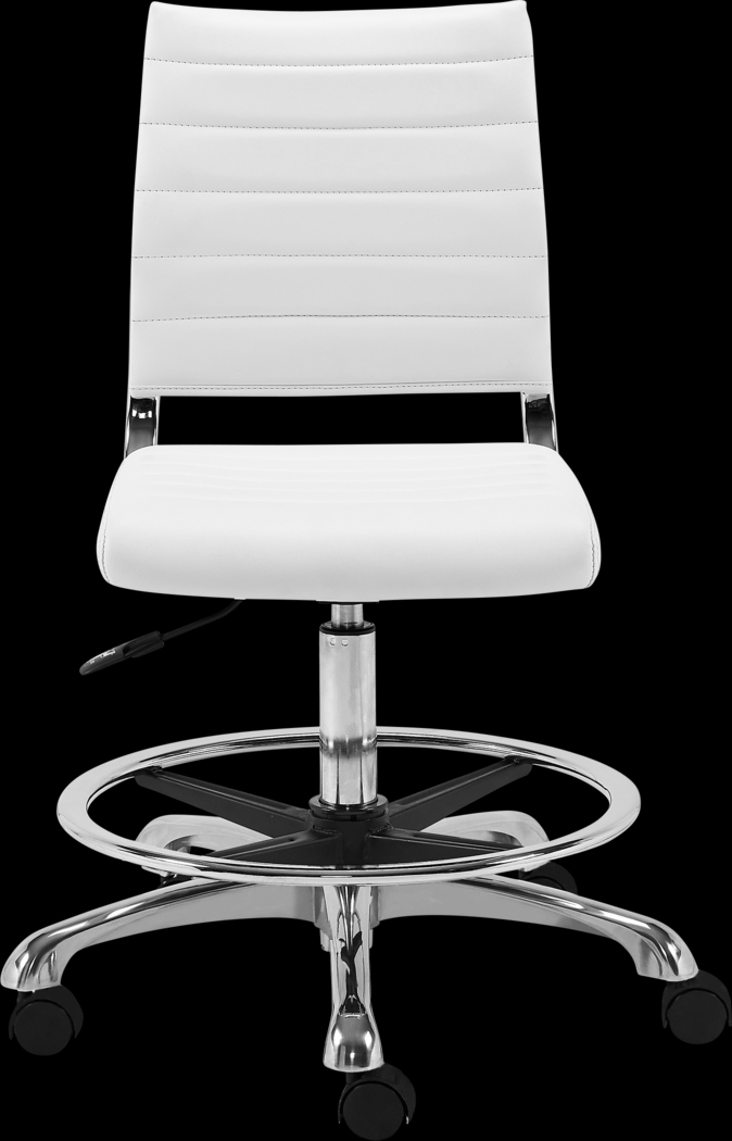 Croyle White Office Chair - Thumbnail - Image 1