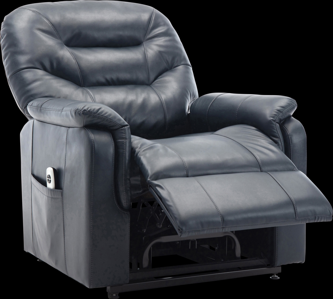 Crozart Blue Power Recliner - Thumbnail - Image 4
