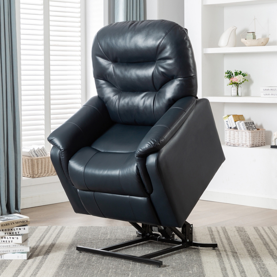 Crozart Blue Power Recliner - Thumbnail - Image 8