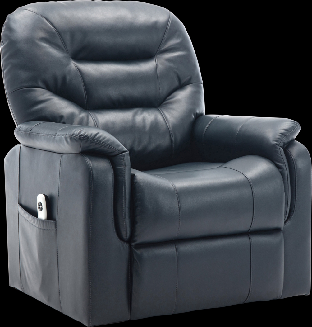 Crozart Blue Power Recliner - Thumbnail - Image 1