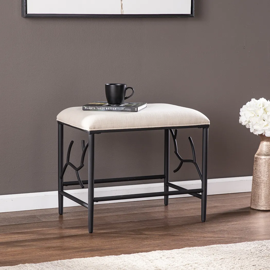 Crumhorn White Accent Bench - Image 5