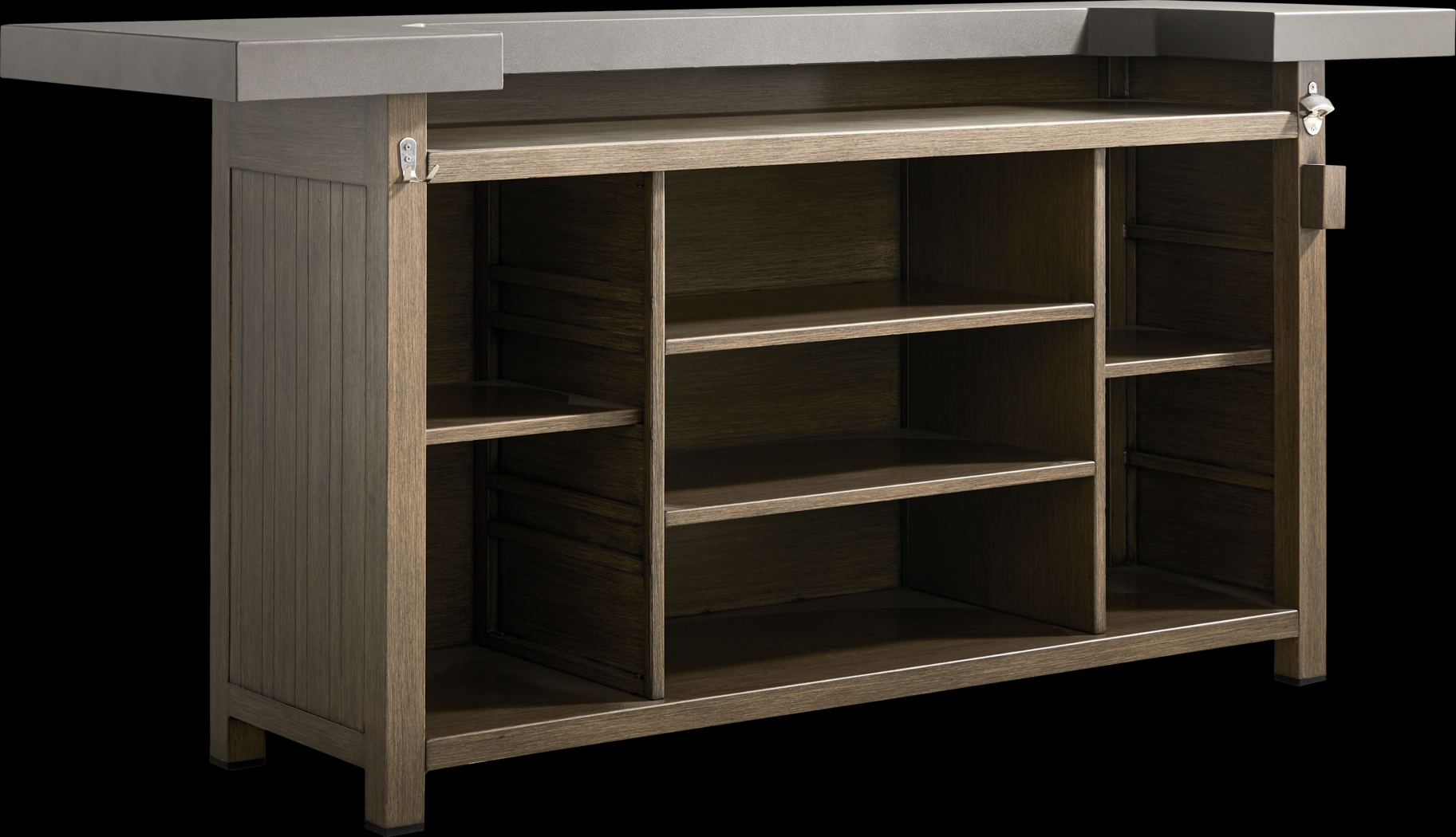 Cruz Brown 5 Pc Outdoor Bar Set - Thumbnail - Image 4