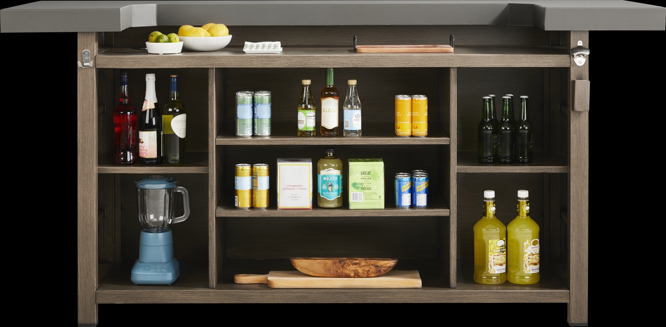 Cruz Brown 5 Pc Outdoor Bar Set - Thumbnail - Image 5