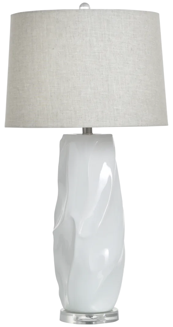white table lamp