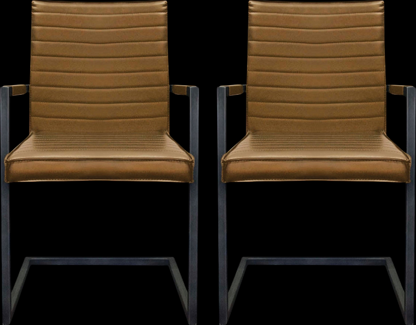 Crysda Brown Dining Chair, Set of 2 - Thumbnail - Image 1