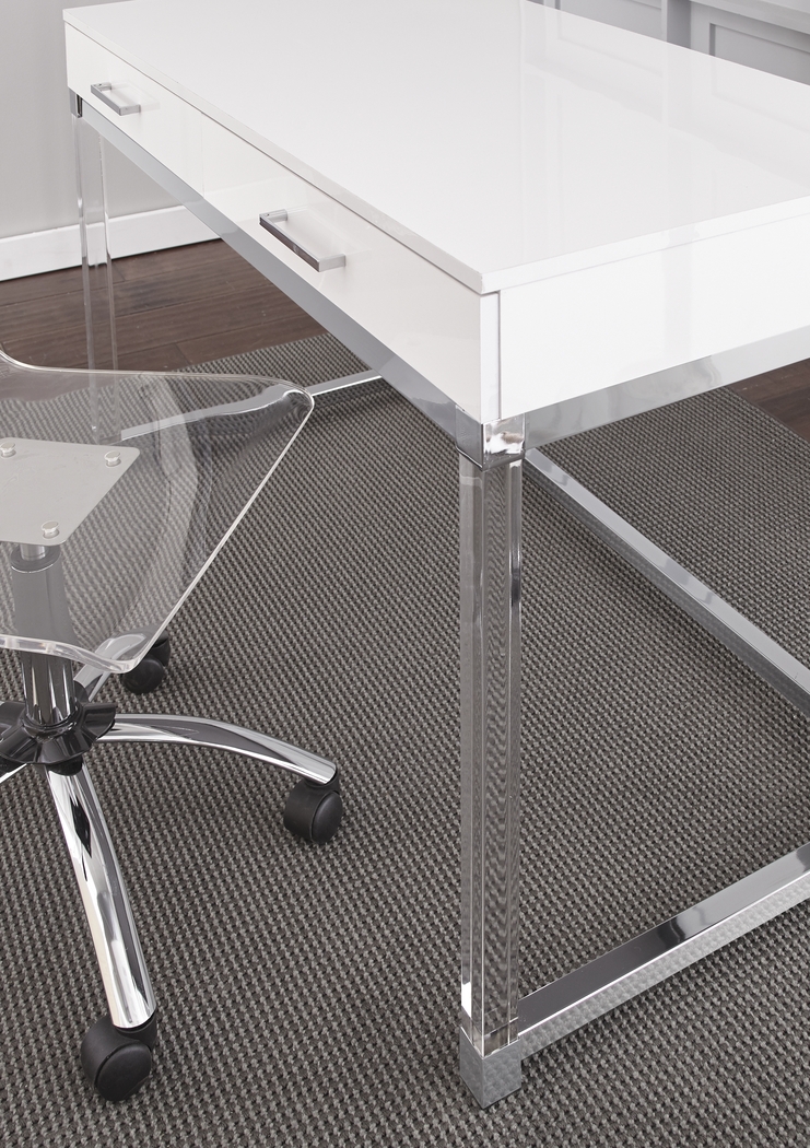 Crystalton White Desk - Thumbnail - Image 2