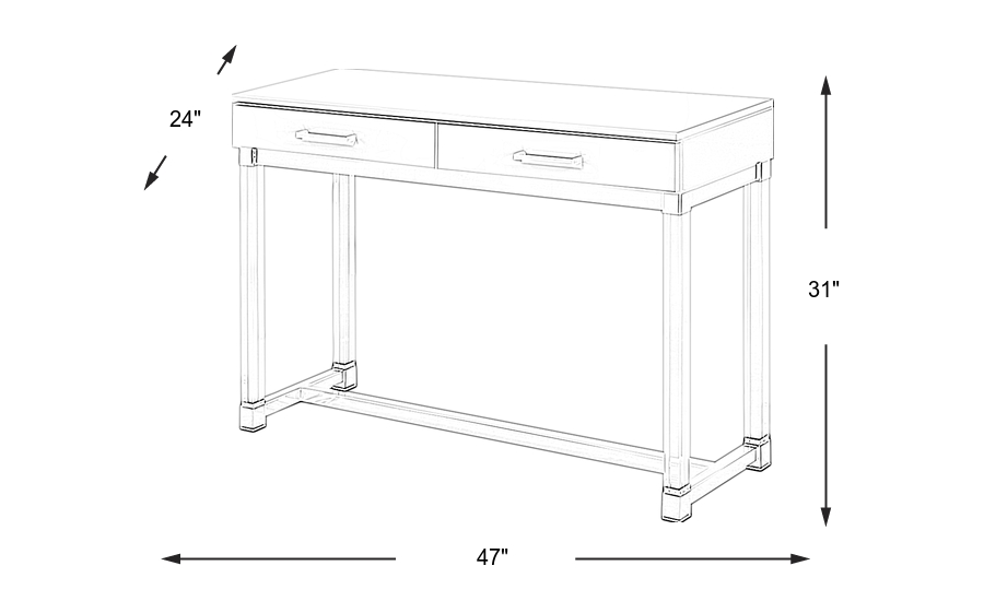 Dimension Image. Please refer to the Dimension Tab on this page for dimension details.