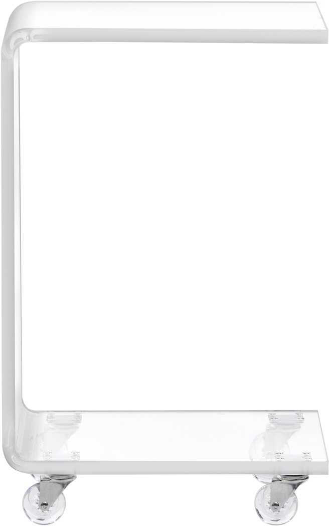 Crystalview Clear Chairside Table - Thumbnail - Image 2