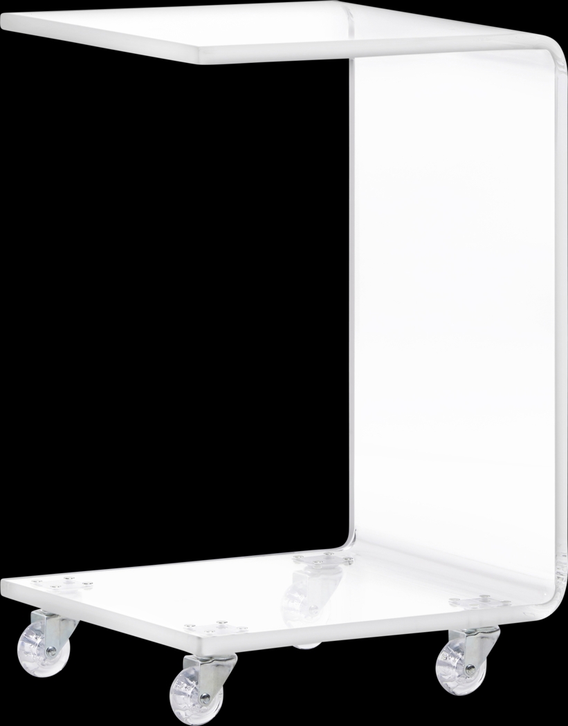 Crystalview Clear Chairside Table - Thumbnail - Image 1